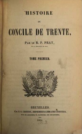 Histoire du Concile de Trente, 1