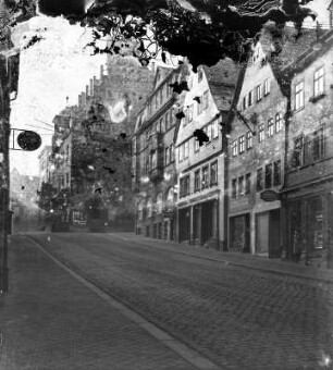 Pößneck : Pößneck. Wohnhäuser, Krautgasse. Straßenansicht