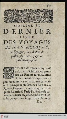 Sixiesme et dernier livre