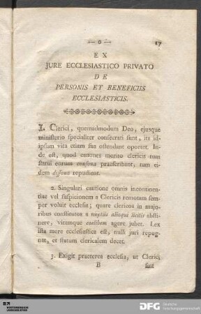 De Personis Et Beneficiis Ecclesiasticis.