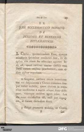 De Personis Et Beneficiis Ecclesiasticis.