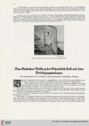 39: Das Städtchen Vellberg bei Schwäbisch Hall und seine Besfestigungsanlagen