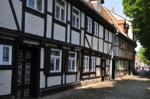 Quedlinburg - Kaiserstraße : Fachwerkhäuser in der Kaiserstraße, aufgenommen in Quedlinburg am 26. April 2014. Foto Uwe Gerig