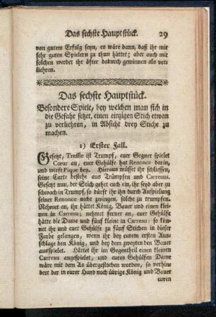 Das sechste Hauptstück