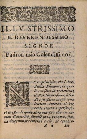 Risposta ... al discorso sopra il Bever freso