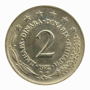 2 Dinar 1972