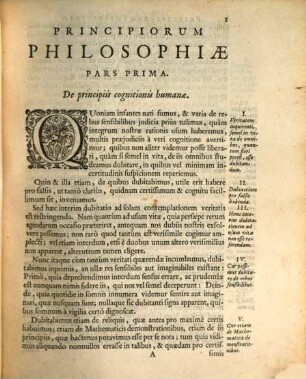 Renati Des-Cartes Principia philosophiae