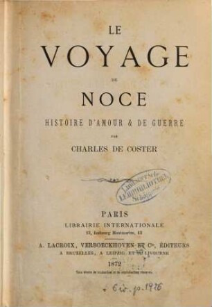 Le Voyage de noce
