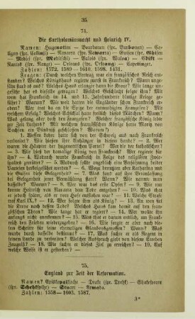 75. England zur Zeit der Reformation