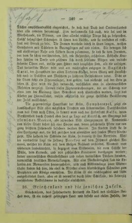 16. Griechenland und die jonischen Inseln