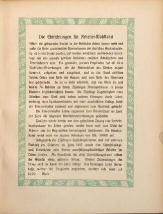 Die Einrichtungen für Arbeiter-Wohlfahrt