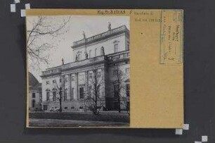 Staatsoper. Berlin, Mitte, Unter den Linden/Bebelplatz