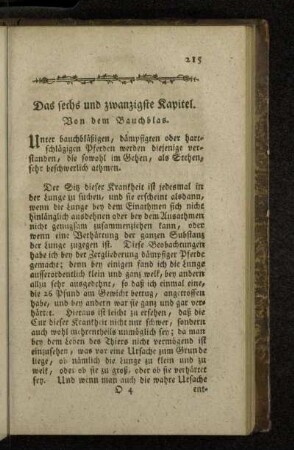 Das sechs und zwanzigste Kapitel. Von dem Bauchblas.