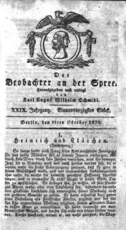 41. Stueck, 11. Oktober 1830