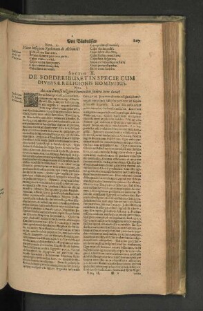 SECTIO X. De Foederibus, et in Specie cum Diversae Religionis Hominibus. NUM. I. An cum diversae religionis hominibus foedera inire liceat?