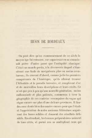 Huon de Bordeaux