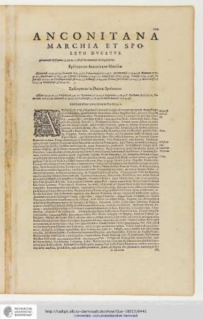 Anconitana Marchia et Spoleto Ducatus