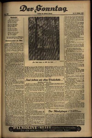 Zweite Ausgabe vom Samstag, den 16. Oktober 1937.