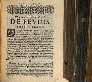 Dispvtatio De Vniversa Fevdorvm Materia