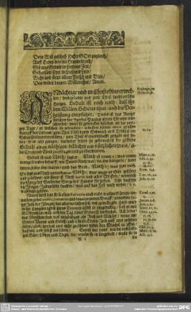 Leichenpredigt : Das Wort der Gedult. Praeloquium. Verba Textus. Exordium