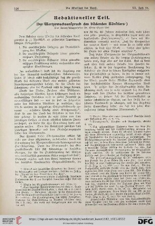 Der Wertzuwachsanspruch des bildenden Künstlers