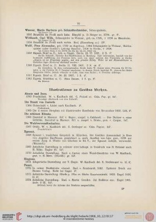 Illustrationen zu Goethes Werken (Nr. 1363-1419)