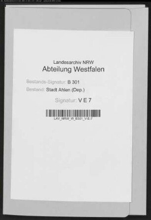 Bruchhausen c(ontr)a ahlen.