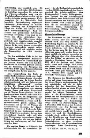 Umgestaltung des FAD zu einem Reichsnotdienst [Arbeitsfürsorge]