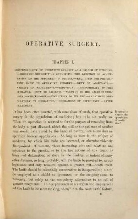 Operative surgery