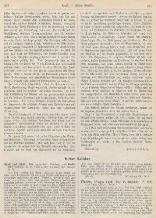 253-256 Kleine Kritiken