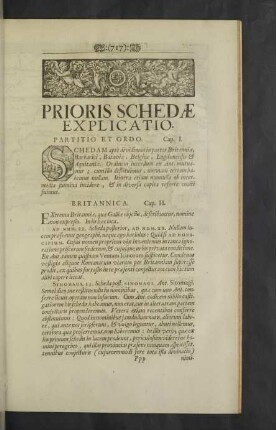 Prioris Schedae explicatio.