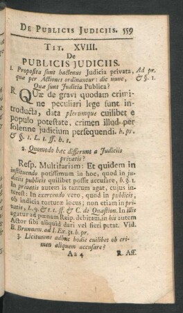 Tit. XVIII. De Publicis Iudiciis