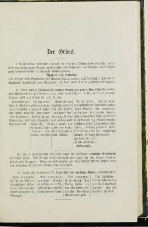 Der Orient