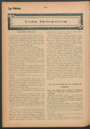 Vida femenina