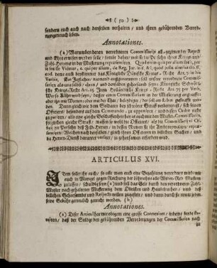 Articulus XVI. - Articulus XL.