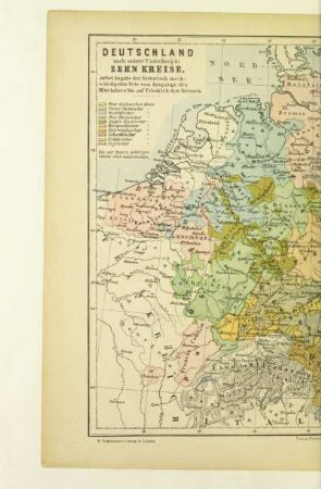 Deutschland nach seiner Einteilung in zehn Kreise