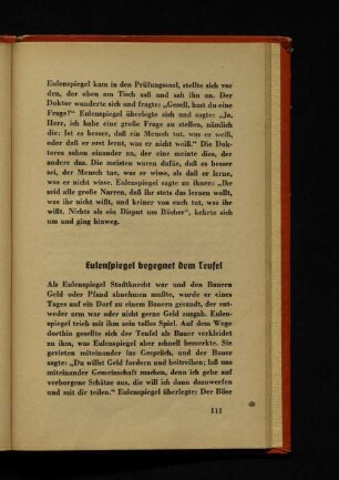 Eulenspiegel begegnet dem Teufel