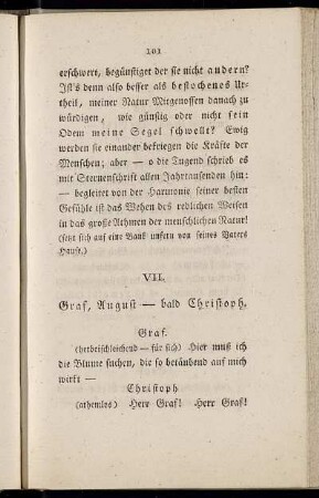 VII. Graf, August - bald Christoph. - VIII. Garnheim, Lewald.