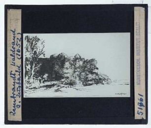 Rembrandt, Waldrand (Druck B222) (Expl. Washington NGA 1943.3.7169)