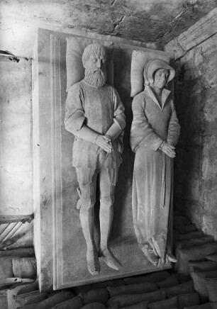 Grabmal des René Beauvan und seiner Frau Claude de Baudoche