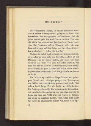 Die Badekur