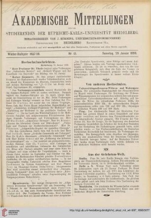 Nr. 13 (29. Januar 1898)