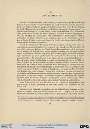 V. Der Baumeister