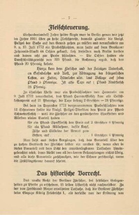 Das historische Vorrecht