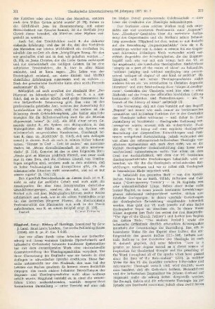 371-373 [Rezension] Hägglund, Bengt, History of theology