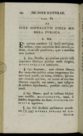 Cap. VI. De Iure Imperantis Circa Munera Publica