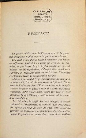 Histoire du Clergé pendant la révolution française par Bertrand Robidou, 1