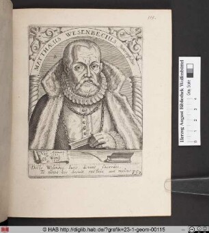 [Matthaeus Wesenbecius].