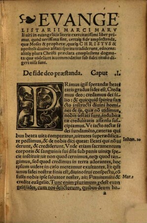 Evangelistarivm M. Maruli Spalaten[sis] : opus uere euangelicum, sub fidei, spei et charitatis titulis in septem libros partitum