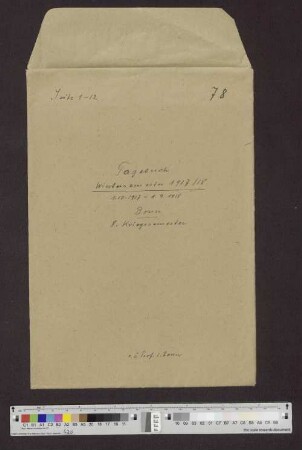 Band 78: Wintersemester 1917/1918, Bonn
